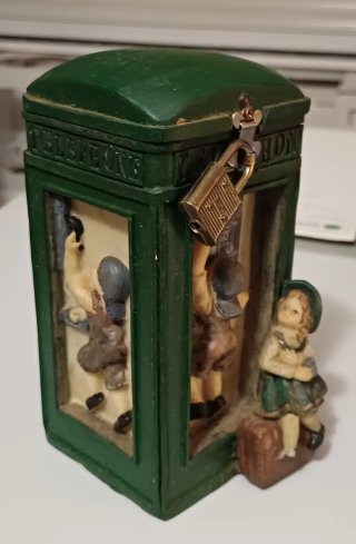 Hucha Vintage Cerámica Teléfono Londres