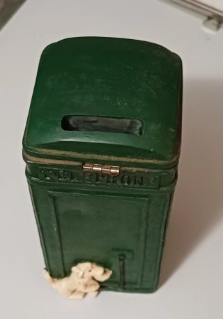 Hucha Vintage Cerámica Teléfono Londres