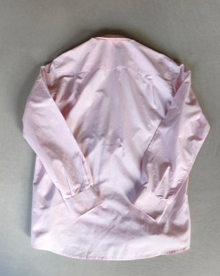 Camisa Emidio Tucci Rosa Claro Manga Larga Algodón