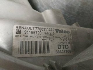 7700311372 faro derecho renault trafic caja 421721