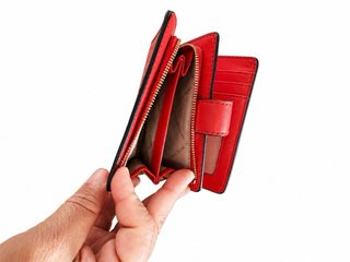 Monedero Michael Kors Rojo y Rosa