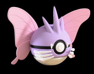 Pokéball de Venomoth Impresa en 3D