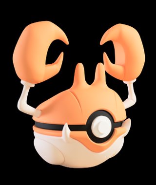 Pokéball de Krabby Impresa en 3D