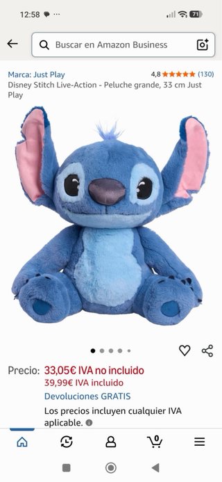 Peluche Stitch Disney