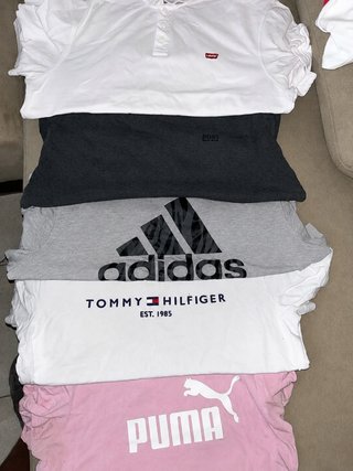 Lote 5 Camisetas de diferentes marcas de lujo