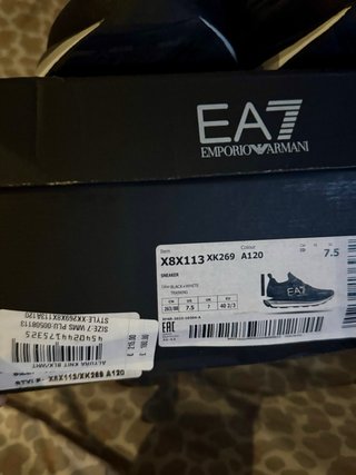 Zapatillas EA7 Emporio Armani Negras