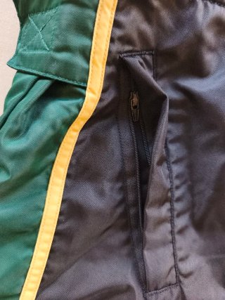 Chaqueta Adidas Vintage Negra Verde Dorado Talla M