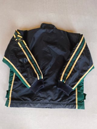 Chaqueta Adidas Vintage Negra Verde Dorado Talla M