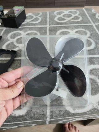 Hélice metálica de ventilador estufa
