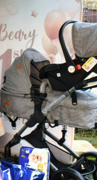 Carrito Bebé 3 en 1 Gris