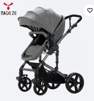 Carrito Bebé 3 en 1 Gris