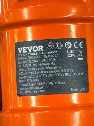 Taladro VEVOR Diamante 8-10