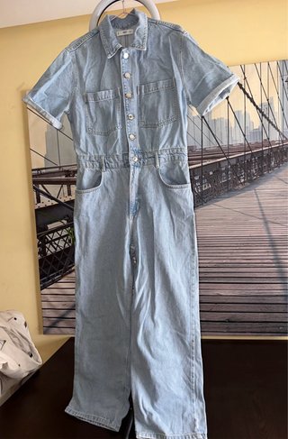 Mono vaquero Mango denim azul claro