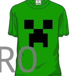 Camiseta Creeper. Minecraft - Talla: XXL