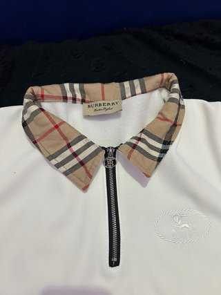 Sudadera Burberry Cuello Polo Cremallera