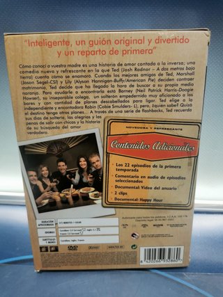 DVD serie de TV COMO CONOCI A VUESTRA MADRE - PRIMERA TEMPORADA - 3 DVD - JOSH RADNOR / JASON SEGEL