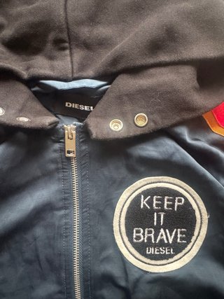 Diesel J-Eldert XL chaqueta Bomber azul roja y2k