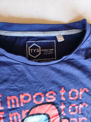 Camiseta Among Us Impostor Azul Marino