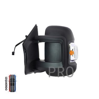 Espejo Completo Ángulo Muerto Eléctrico Convexo Térmico Intermitente Ambar Brazo Corto 8 Pines - Izquierdo - Citroën CITROEN Jumper (2006-2023)
