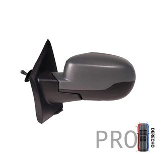 Espejo Completo Mecánico Convexo Imprimado - Derecho - Renault Twingo (2011-2013)