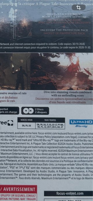 A Plague Tale Collection PS5