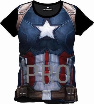 Camiseta Capitan America. Civil War - Talla: XL