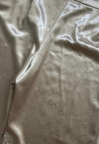 Pantalón Zara satinado brillos T-XL
