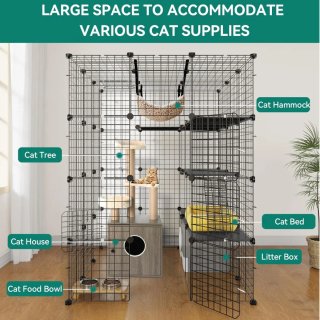 Jaula Para Gatos Casa Corral XXL MODULAR