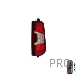 Piloto Trasero Sin Portalámparas Rojo Blanco - Derecho - Citroën CITROEN BERLINGO IV 2P (2018 en adelante)