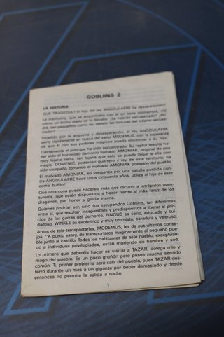 Videojuego PC caja grande: Gobliins 2: El Príncipe Bufón. Coktel Vision, 1992.