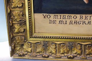 Óleo sobre lienzo Sagrado Corazón de Jesús.