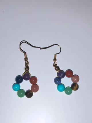 Conjunto Pulsera y Pendientes Multicolor