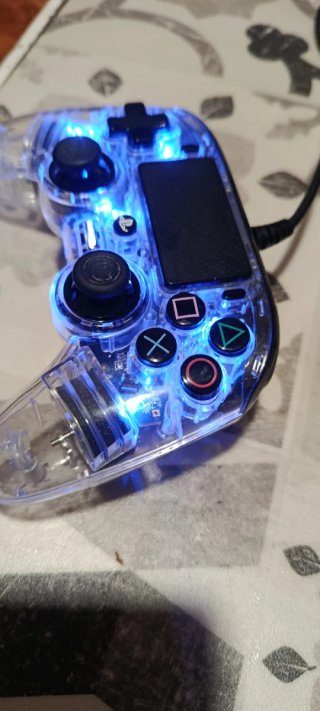 (piezas) Mando PS4 Transparente Azul
