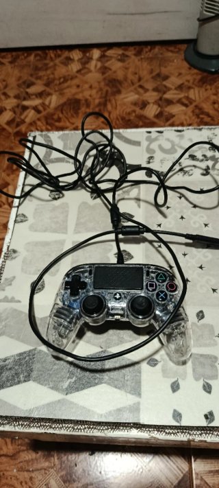 (piezas) Mando PS4 Transparente Azul