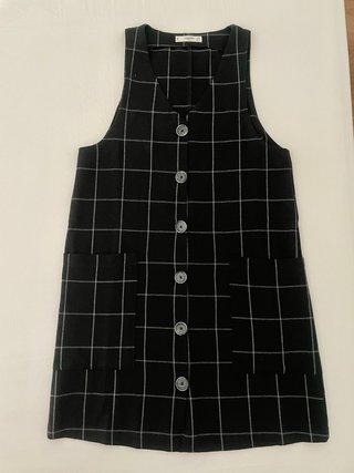 Vestido pichi cuadros Mango Talla S
