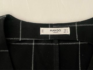 Vestido pichi cuadros Mango Talla S