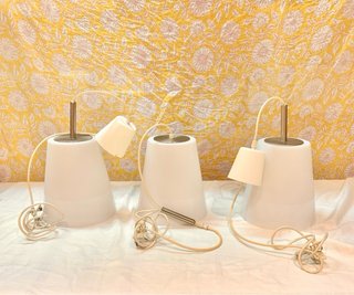 3 Lámparas Colgantes de Videio Blancas - IKEA