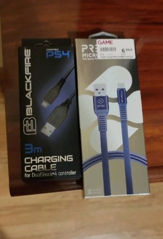 Cable Carga PS4 Blackfire 3m