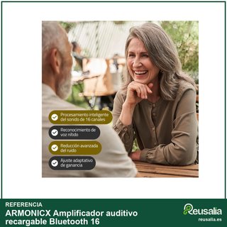 Amplificador auditivo recargable Bluetooth 16