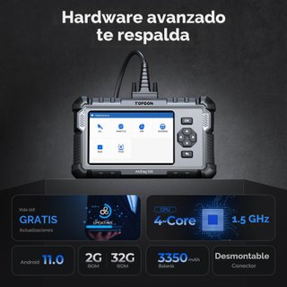 TOPDON ArtiDiag500 escáner OBD2 4 sistemas 6