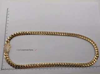 cadena oro 18k con circonita 60cm
