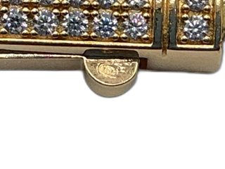 cadena oro 18k con circonita 60cm