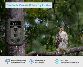 GardePro X50 cámara caza 4G 32MP 1296p