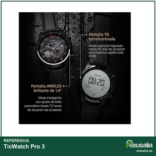 Ticwatch Pro reloj inteligente batería larga