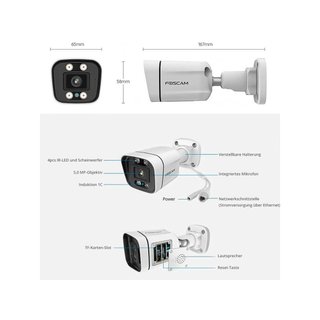 Foscam cámara vigilancia V8EP 8MP PoE