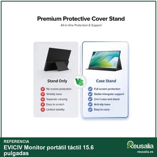 EVICIV Monitor portátil táctil 15.6 pulgadas