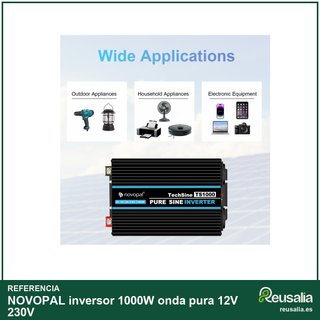NOVOPAL inversor 1000W onda pura 12V 230V