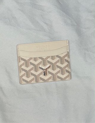 Tarjetero Goyard Beige y Marrón