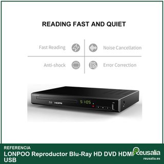 Reproductor Blu-Ray HD DVD HDMI USB