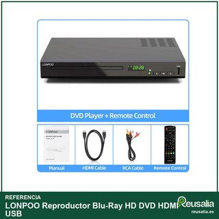 Reproductor Blu-Ray HD DVD HDMI USB